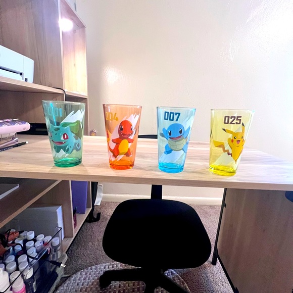 Pokémon set of 4 glass cups - Picture 2 of 2
